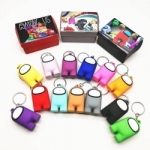 Among Us Game Keyrings Keychains with Bonus Gift Box