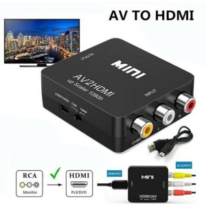 Composite AV CVBS 3RCA to HDMI Video Cable Converter 1080p 720p