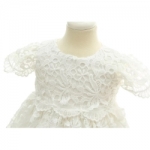 Gorgeous Baby Girls Christening Baptism Dress + Bonnet