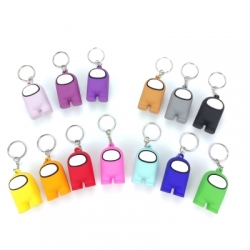 Among Us Game Keyrings Keychains with Bonus Gift Box