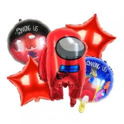 Among Us Foil Balloons Birthday Party Celebration Event Helium