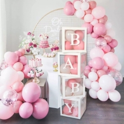 Party Decoration Cube Boxes for Baby Shower, Birthdays etc..