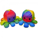 Reversible Mood Octopus Plush Toy (Tie-Dye or Rainbow Colours)