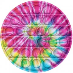 Tie-Dye Round Push Pop It Sensory Fidget Bubble Toy for Kids