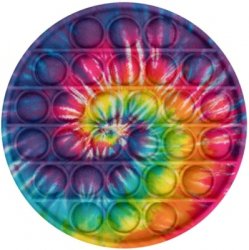 Tie-Dye Round Push Pop It Sensory Fidget Bubble Toy for Kids