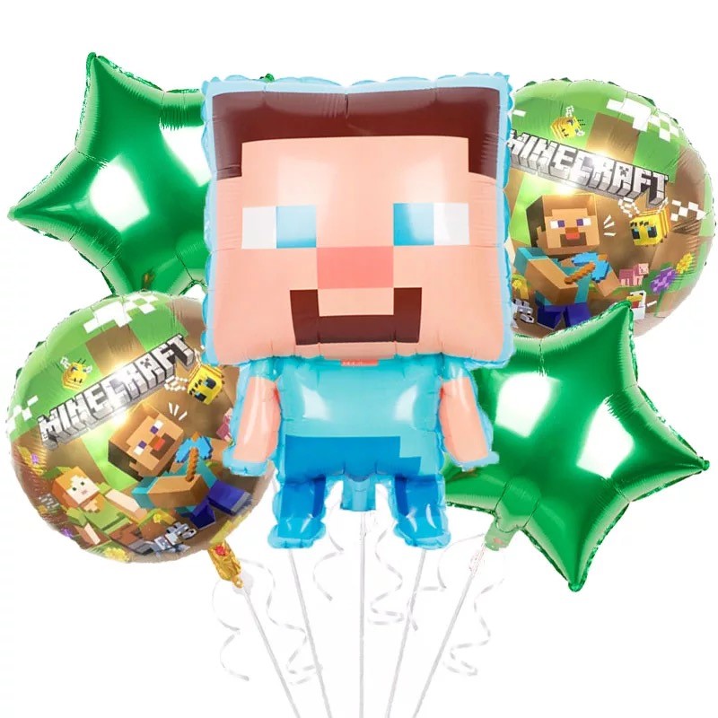 Minecraft Foil Balloons Birthday Party Celebration Event Helium - Click Image to Close