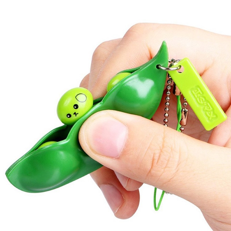 Peek-A-Boo Pea in a Pod Push Pop It Sensory Fidget Toy for Kids - Click Image to Close