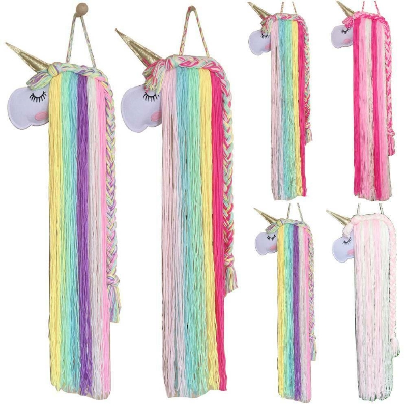 Unicorn Hair Clip Organiser Wall Hanging Decoration - Click Image to Close